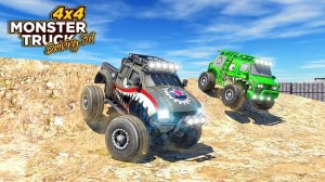 4x4 Monster Truck Driving 3D: Offroad Stunts